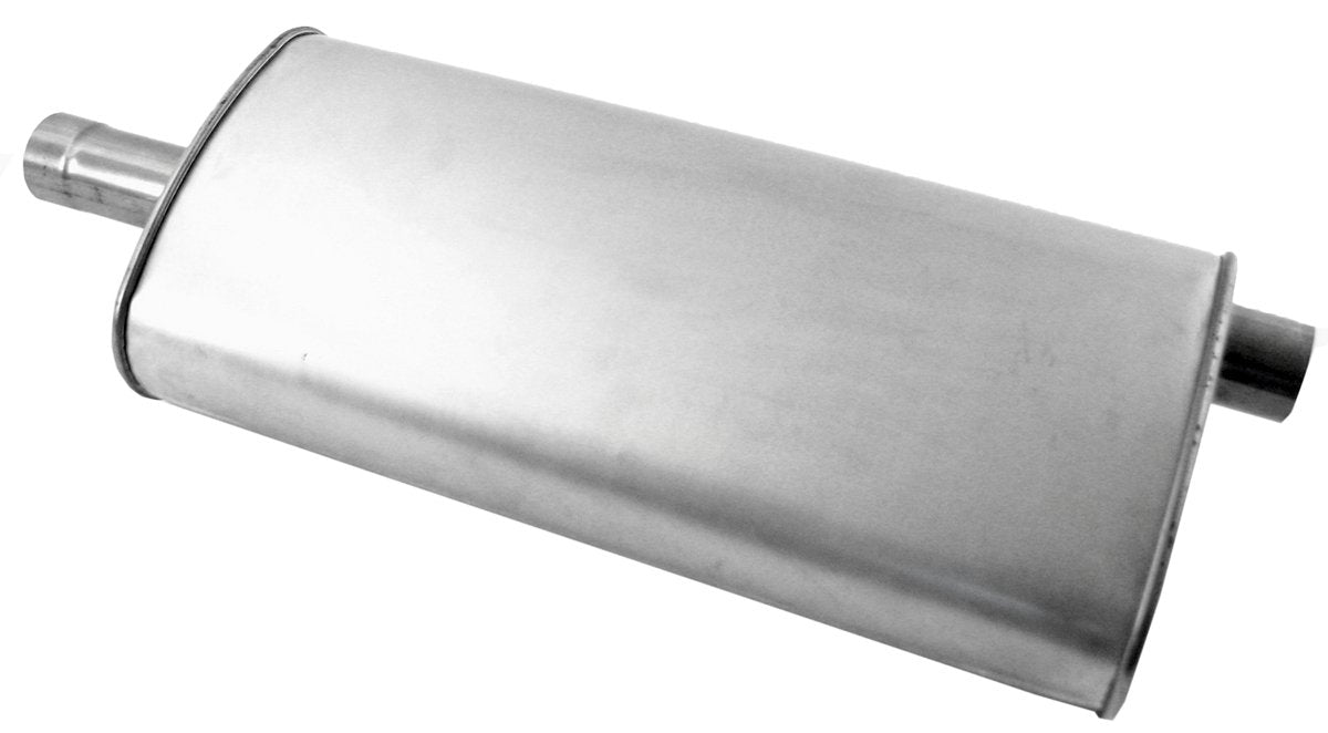 Walker Quiet-Flow SS 21602 Direct Fit Exhaust Muffler 2.5" Inlet (ID) 2.25" Outlet (ID) for Jeep Liberty