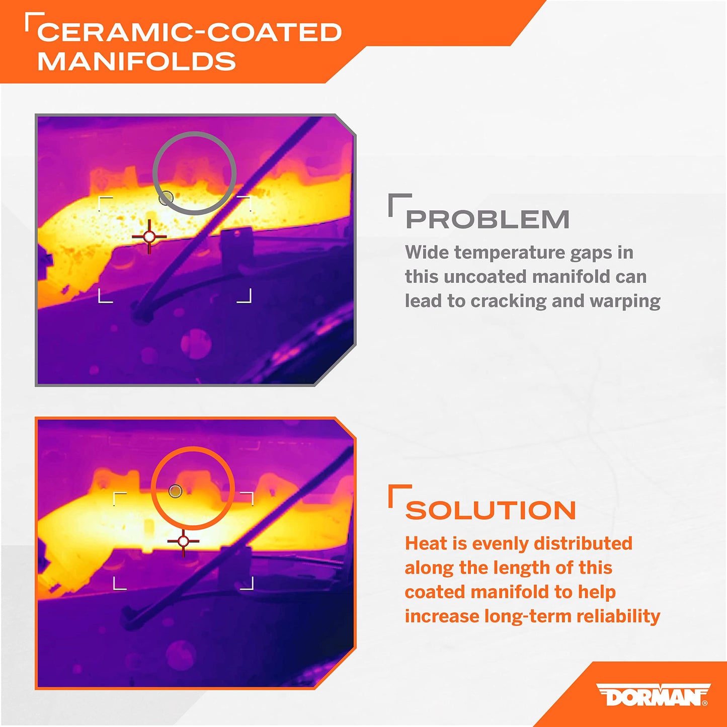 Dorman 674-695XD Driver Side Ceramic Coated Exhaust Manifold Kit