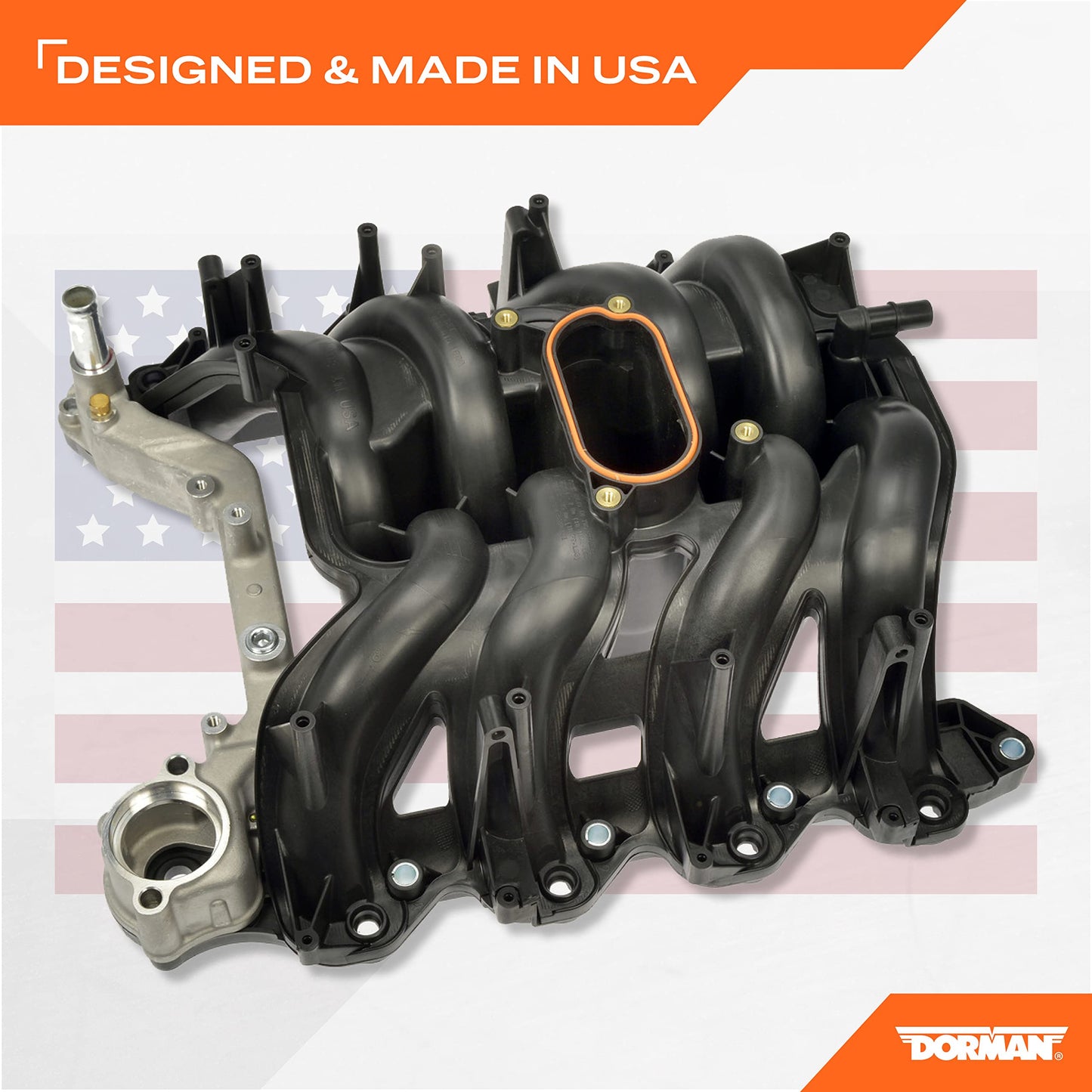 Dorman 615-188 Plastic Intake Manifold - Includes Gaskets Compatible with Select Ford Models (Made in USA)