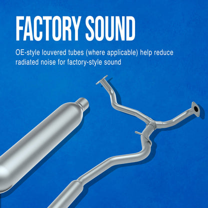Walker 21398 Direct Fit Exhaust Resonator 2.25" Outlet (ID) 2.25" Outlet (OD) for Chevrolet Impala