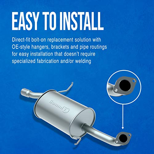 Walker SoundFX 18949 Direct Fit Exhaust Muffler 1.875" Inlet (ID) 2.25" Outlet (OD) for Chevrolet Impala
