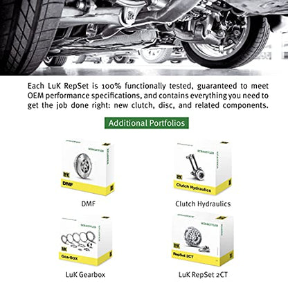 Schaeffler LuK RepSet 15-021 Clutch Kit, OEM Replacement Transmission Clutch Kit, Compatible with Subaru Crosstrek 16-17, Forester 99-13, Impreza 99-16, Outback 00-09, XV Crosstrek 13-15