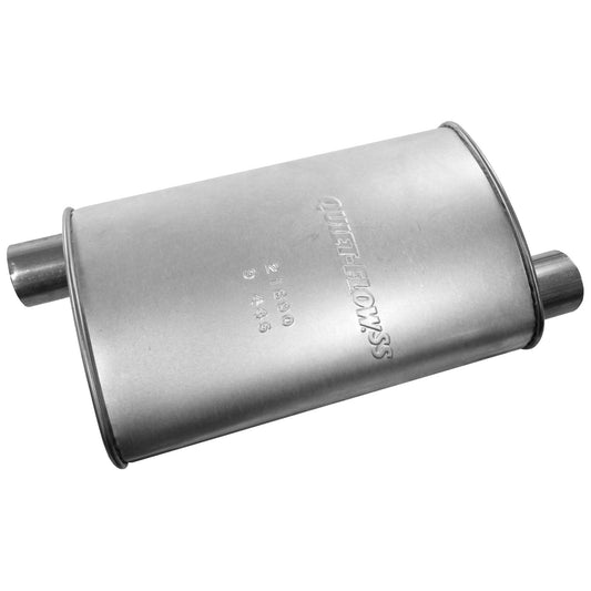 Walker Quiet-Flow SS 21690 Direct Fit Exhaust Muffler 2.25" Inlet (OD) 2.25" Out