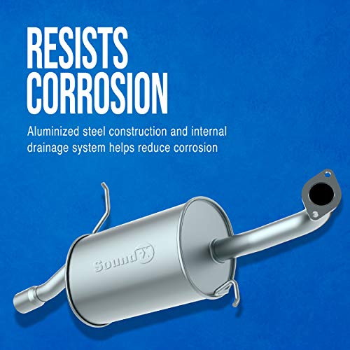 Walker SoundFX 18949 Direct Fit Exhaust Muffler 1.875" Inlet (ID) 2.25" Outlet (OD) for Chevrolet Impala